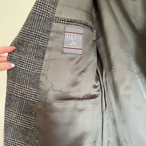 ✿ Vintage Oakton Ltd. 100% Wool Suit Jacket Size L - Picture 5 of 5